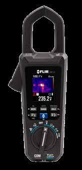 Dane techniczne FLIR CM174: Termowizyjny miernik cęgowy Detektor obrazujący Mikrobolometr FLIR Lepton Rozdzielczość obrazu termowizyjnego 4800 pikseli (60 x 80) Pole widzenia (pion x poziom) 38,6 x