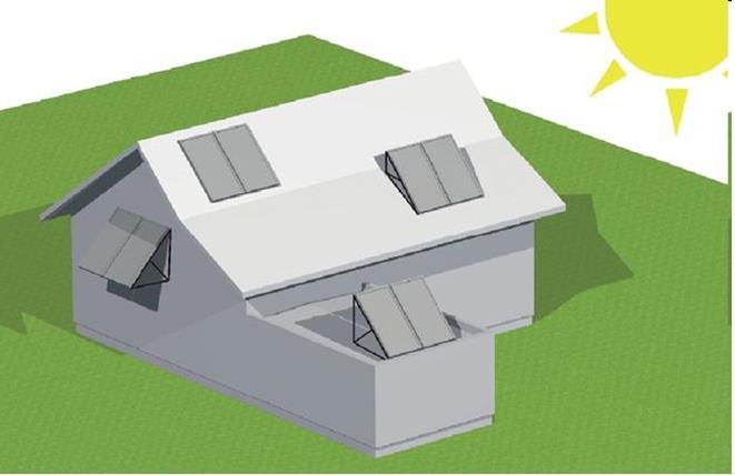 SPOSOBY MONTAŻU KOLEKTORÓW SŁONECZNYCH Montaż tylko na dachu lub elewacji (ścianie)