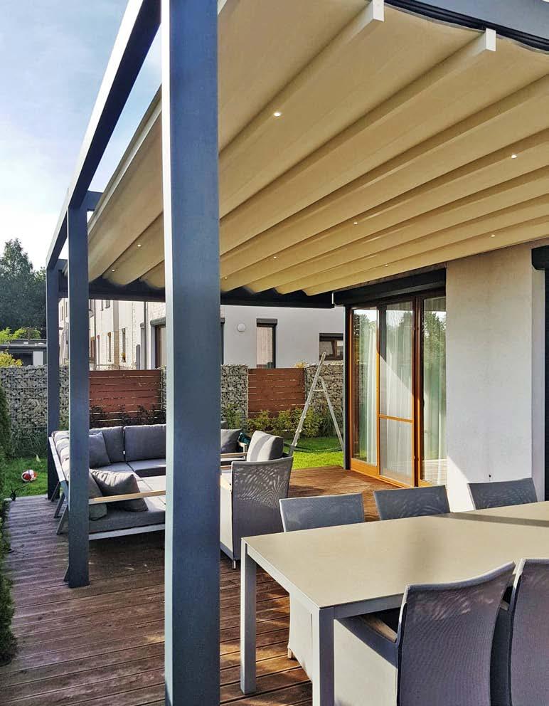>> Szkła ramkowe przesuwane, >> Sliding glass panels, >> Rolety Techroll 200K-Outdoor, >> Techroll 200K-Outdoor Zip-blinds, >> Promienniki świetlne.