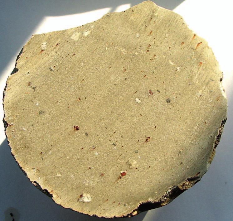 Structure of hardened cement slurry after control and correction Fot. 6.