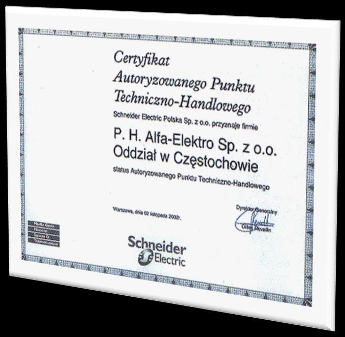 APTH Autoryzowany Punkt Techniczno-Handlowy Doradztwo techniczne w zakresie aparatury przemysłowej bazującej na rozwiązaniach firmy Schneider Electric Pomoc w doborze aparatury oraz w przygotowaniu