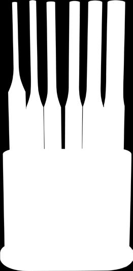 0212 Dłuto płaskie, 8-kątne, 150 mm 120 162.0301 Dłuto krzyżowe, 8-kątne, 4x125 mm 60 162.