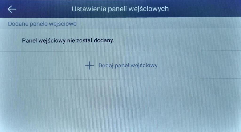 sieci Ethernet panele wejściowe (monitory Slave automatycznie przejmą ustawienia z monitora Master.