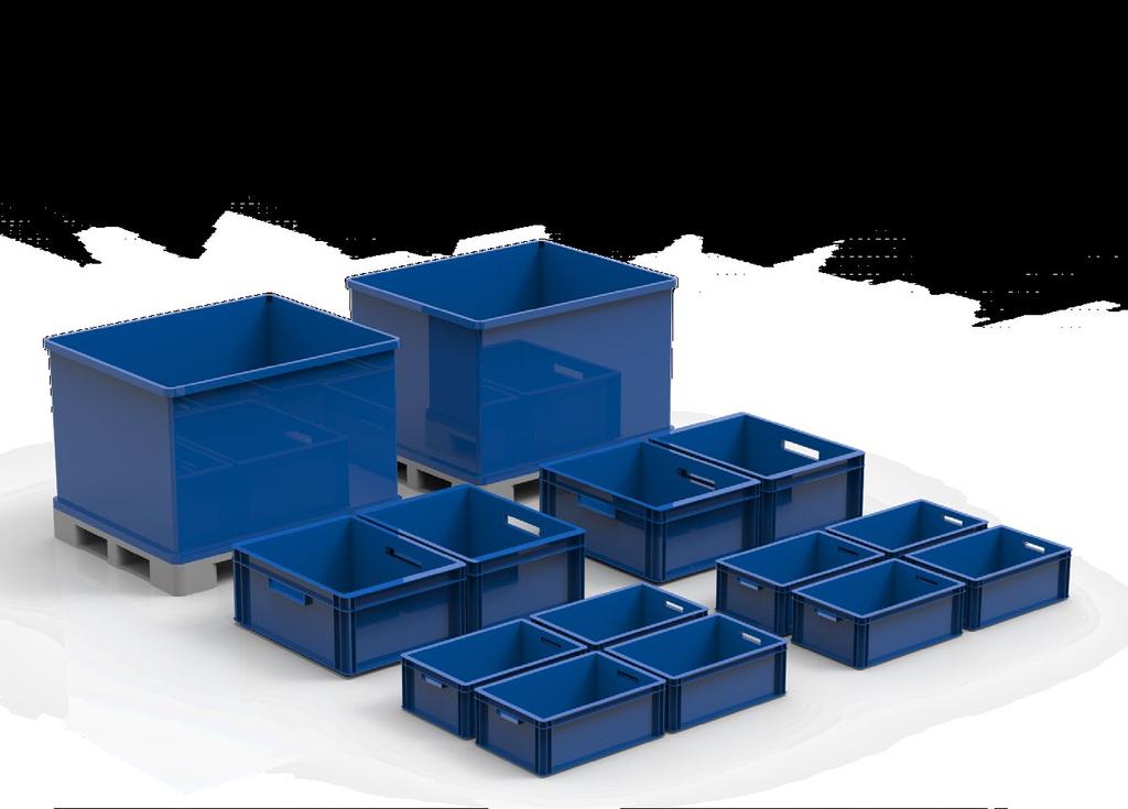 TRANSPORT OF KLT CONTAINERS OF VARIOUS SIZES We have designed Taxi-Liner to be able to transport standard KLT containers of different sizes.