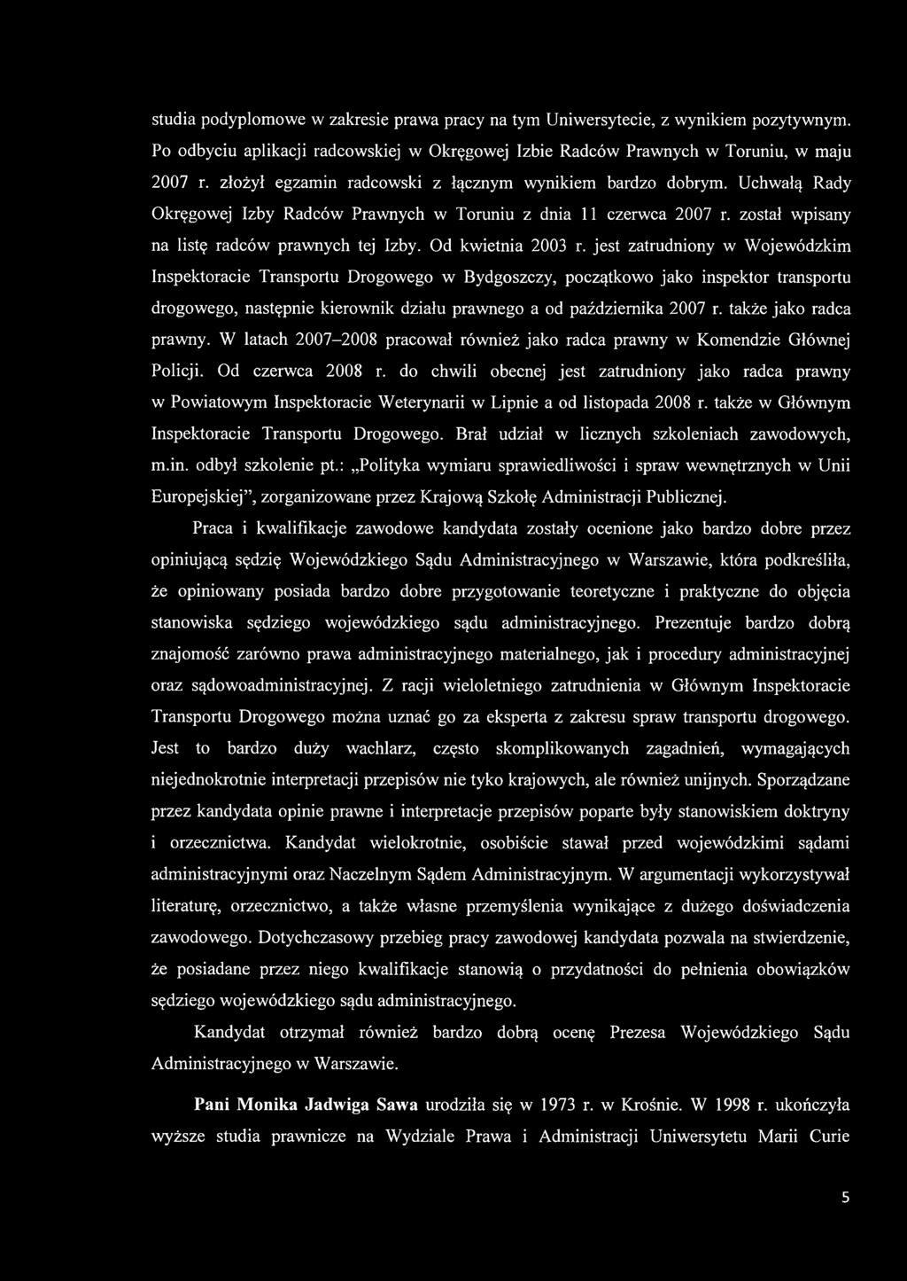 Od kwietnia 2003 r.