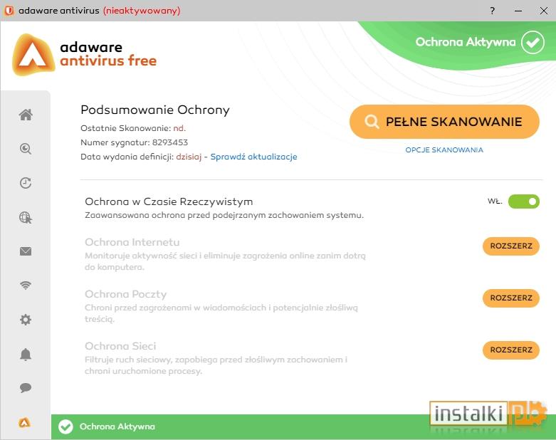 Ochrona w czasie rzeczywistym: nie Program ClamWin Free Antivirus to propozycja dla osób lubiących korzystać z otwartoźródłowego oprogramowania.