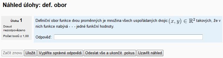 jí známka 100 %. Slovo právě však není jediným přípustným řešením dané úlohy.