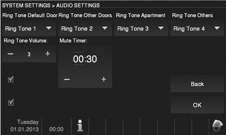 4.2.12.9 Ustawienia audio 1 2 3 4 5 6 7 Repeated Tone Touch Feedback 9 8 Rys.