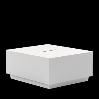 Wymiary (+/- 10 cm): 100 cm x 80 cm x 70H cm Wykończenie: biały polietylen, siedzisko biała