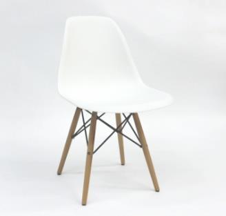 Wymiary (+/- 5 cm): Ø 70 cm x 100H cm Materiał: płyta MDF, stal chromowana, drewno Kolor: blat biały 6.