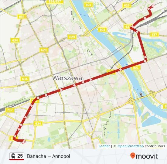 Kierunek: Zjazd Do Zajezdni Praga 21 przystanków WYŚWIETL ROZKŁAD JAZDY LINII Banacha 05 Banacha 03 Bitwy Warszawskiej 1920 R.