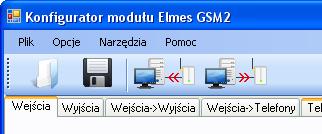 Po ustawieniu wszystkich parametrów i opcji warto je zapisać na dysk twardy komputera wybierając ikonę zapisu B.2 - do późniejszego wykorzystania, np. przy instalowaniu innego modułu.