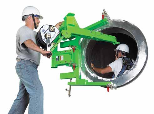 Przenośny system powstrzymywania upadku działa w 3 teleskopowych wysokościach roboczych w zakresie od 774 mm 1092 mm oraz 1384 mm.