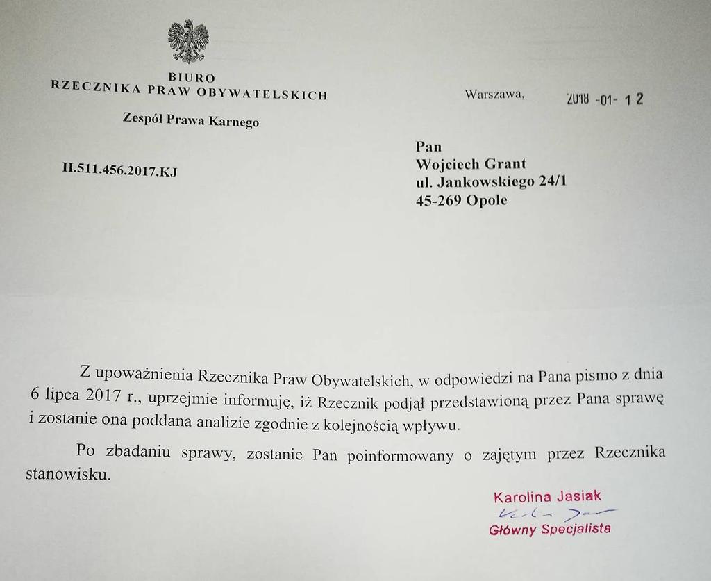 sprawowanej przez wyspecjalizowany organ administracji publicznej.