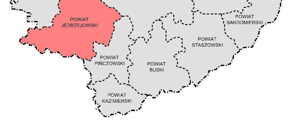 skład powiatu jędrzejowskiego wchodzą następujące gminy: Jędrzejów, Małogoszcz, Sędziszów, Nagłowice, Oksa, Słupia (Jędrzejowska), Sobków, Wodzisław, Imielno.