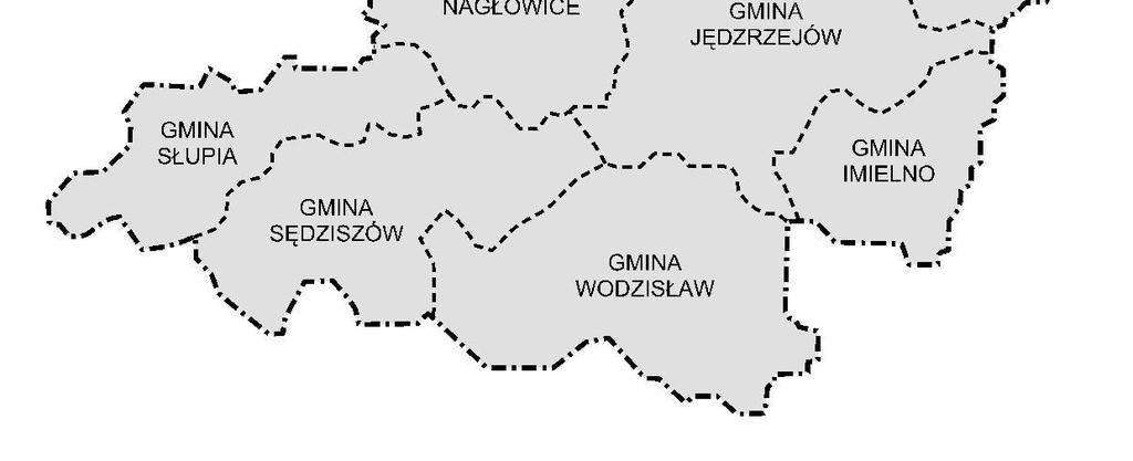Imielno jest gminą wiejską, w skład której wchodzi 21 sołectw: Bełk, Borszowice, Dalechowy, Dzierszyn, Grudzyny, Helenówka, Imielnica, Imielno, Jakubów, Karczunek, Kawęczyn, Mierzwin, Motkowice,