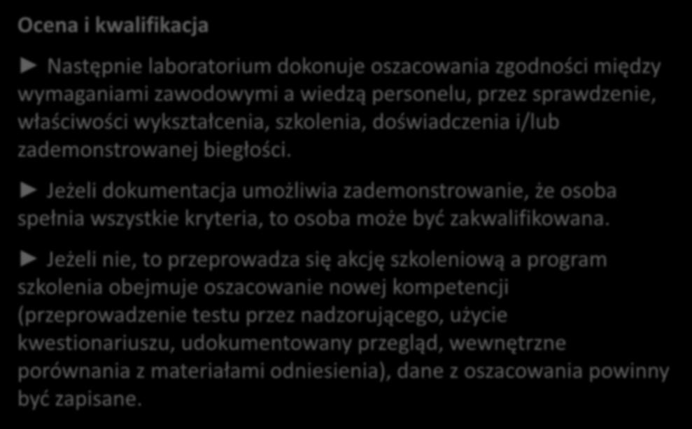 EUROLAB Cook Book Doc No. 6 Jak oceniać kompetencje personelu cd.