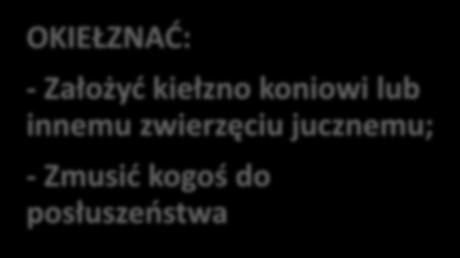 lub uprzęży -koniowi Zmusić do kogoś