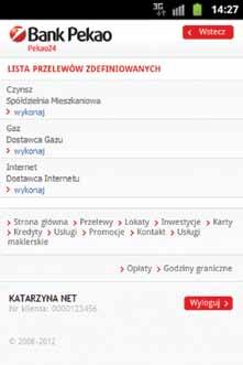 kredytową. Aby wykonać przelew zdefiniowany: 1.