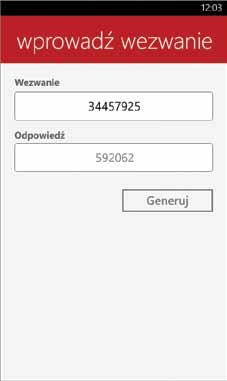 W przypadku zatwierdzania przelewu jako wezwanie do PekaoTokena wprowadź 8 cyfr: - 4 ostatnie cyfry z numeru rachunku