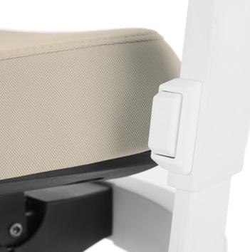 Lumbar support Podparcie lędźwi The upholstered (UPH) and mesh models are designed with a dedicated two-dimensional adjustment (forward-backwards) of lumbar support.