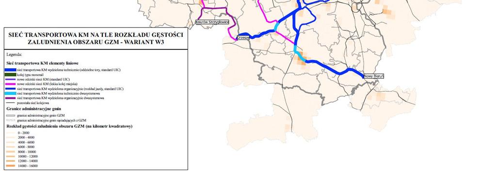 rozkładu gęstości zaludnienia