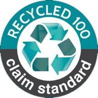 POLIESTER Z RECYKLINGU 8 CECHY CHARAKTERYSTYCZNE: Włókno syntetyczne wyprodukowane ze zużytych butelek PET i/lub odpadów post konsumpcyjnych (zużyte ubrania poliestrowe), tzw. post consumer waste.