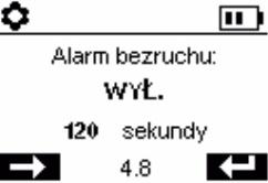 Ostrzeżenie i alarm bezruchu Alert obecności gazu Alarmy pełnoekranowe Alarm zbliżeniowy ustawienie