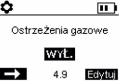 lub wyłączyć ustawienie Włączyć lub wyłączyć Koniec ustawień alarmu Otworzyć ponownie ustawienia