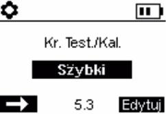 czujnika DGW Współczynnik przeliczeniowy DGW Stężenia gazu kalibracyjnego