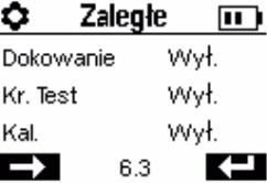 Menu administratora Kod zabezpieczający Wskaźnik czuwania