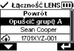 Opuszczanie grupy LENS Istnieją trzy sposoby, w których przyrząd może celowo opuścić grupę bez aktywacji ostrzeżeń związanych z grupą.