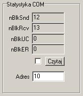 Przyciski Znajdź i Reset umożliwiają sprawne nawiązanie połączenia z urządzeniem, nawet o zupełnie nieznanych parametrach komunikacji.