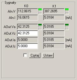 Integrotech sp. z o.o. 27 / 29 Rysunek 25. Okno modułu separatorów analogowych 9.5.1 Grupa Sygnały W grupie tej prezentowane są kolejno, dla obu kanałów wejściowych.