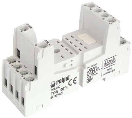 wg PN-EN 60715 lub na płycie 76,3 x 27 x 42,5(80) mm ❷ 6 A, 300 V
