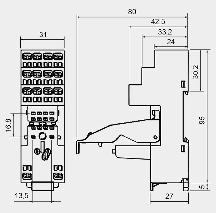 .. G4 1052 TR4-2000 Sposób podłączenia przewodów Otwory do wkrętaka (otwierania i zamykania zacisków) ❶