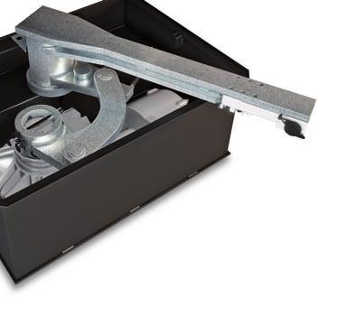 BRAMY SKRZYDŁOWE SIŁOWNIK FROG PLUS wersja do 7 m SUPER FROG: KOMPLETNA SERIA 230 V A.C. - 1200 W Samoblokujący siłownik z enkoderem. Maksymalna długość jednego skrzydła 5,5 m.