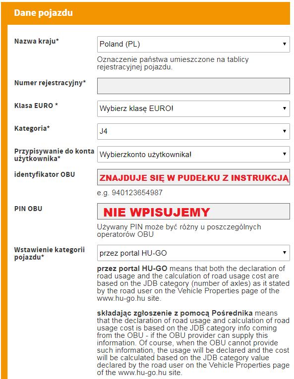 2. DODAWANIE POJAZDÓW DO KONT UŻYTKOWNIKA Aby dodać kolejne pojazdy logujemy się w portalu hu-go i klikamy w pole Wszystkie