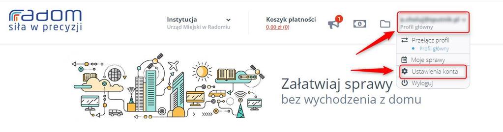 Rysunek 28. Ustawienia konta 9.