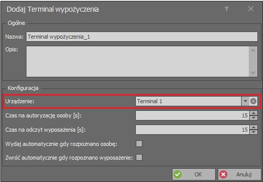 W otwartym oknie wybierz Dodaj i w kolejnym oknie wprowadź parametry sieciowe terminala MCT88M-IO.