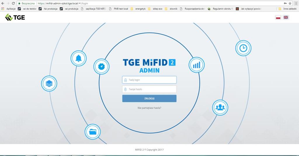 Aplikacja TGE MIFID 2 1.