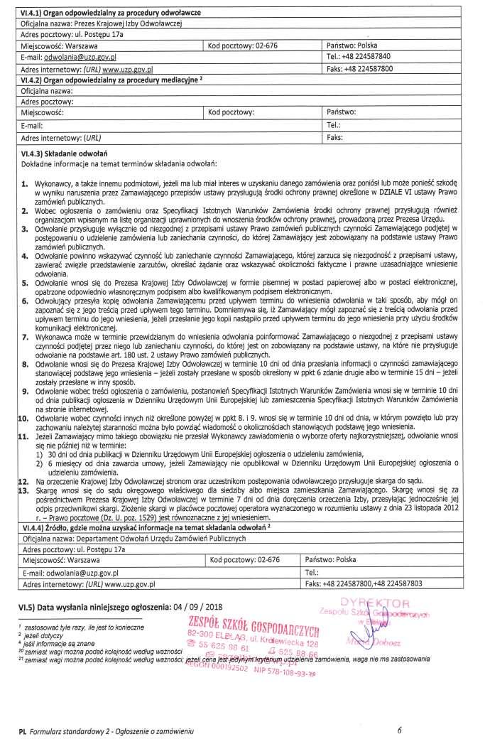 PL Formularz standardowy 2