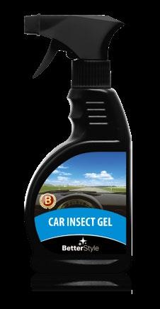 Po chwili mechanicznie usunąć resztki brudu i owadów. W razie konieczności czynność powtórzyć.