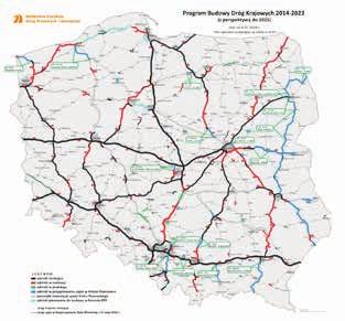 ! POLSKA Kruszywa do budowy dróg Ryc. 2. Program budowy dróg krajowych 2014 2023 (z perspektywą do 2025 r.), za: https://www.gddkia.gov.