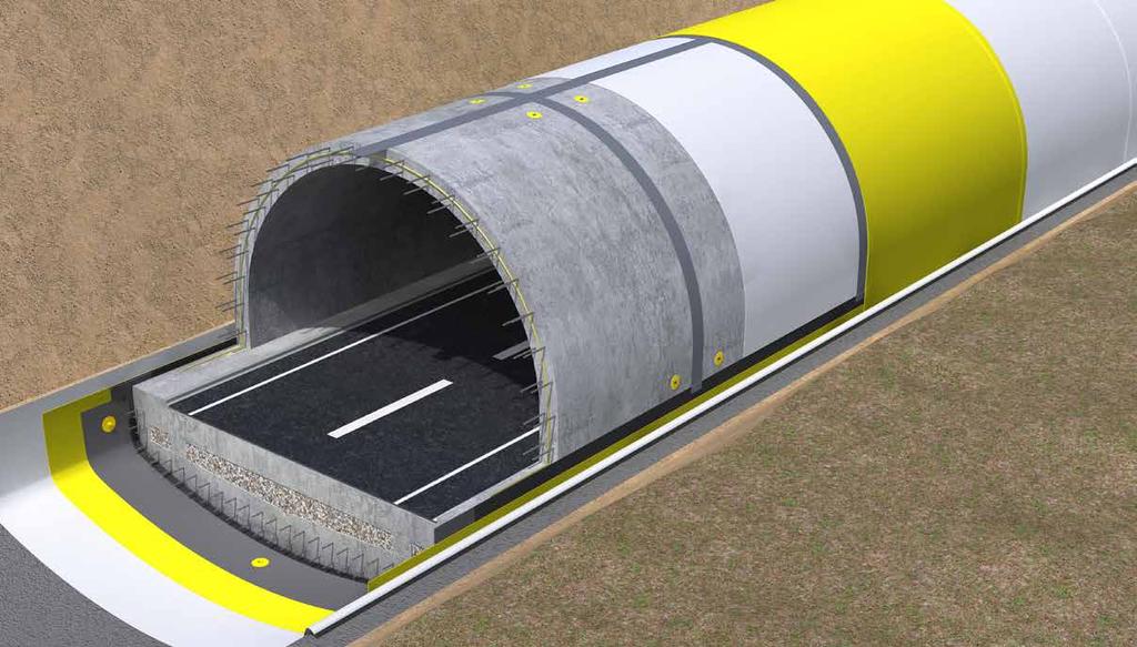 TUNELE WYKONYWANE METODĄ ODKRYWKOWĄ Sikaplan SYSTEM CIŚNIENIOWY