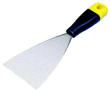 Scrper / Filling Knives Mnufctured with tper ground, high qulity, spring steel blde. clen hndle with hnging hole for convenient storge.