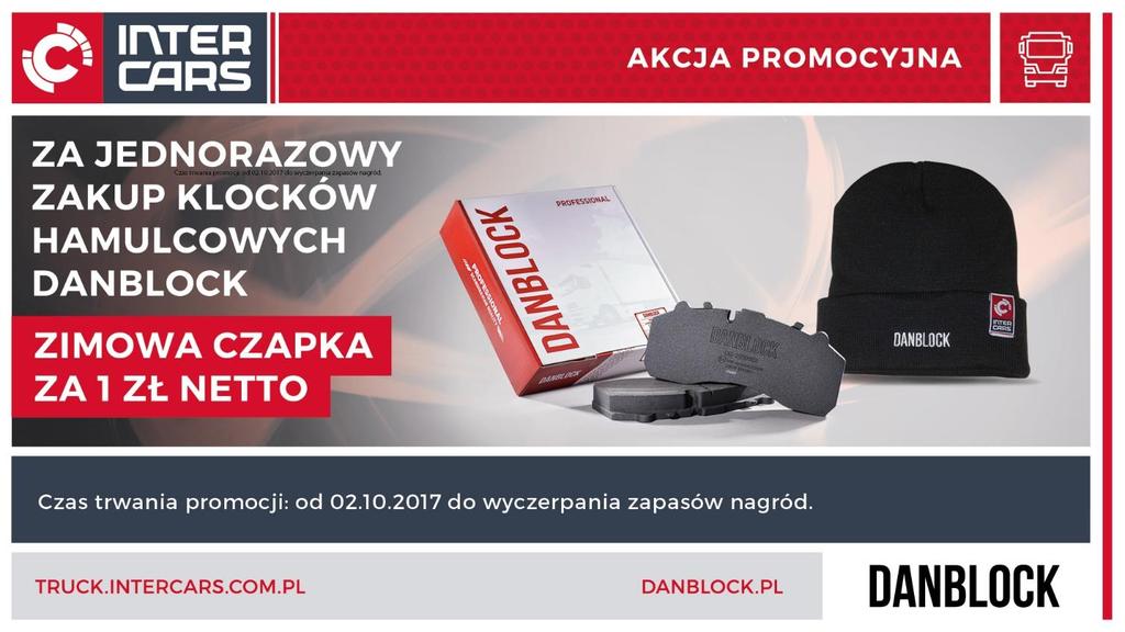 DANBLOCK Za jednorazowy zakup klocków hamulcowych DANBLOCK,