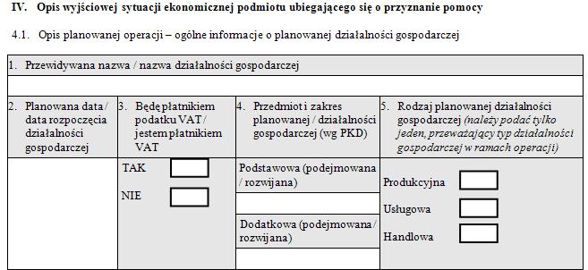 Podejmowanie po umowie, przed wop I transzy Zaznaczyć