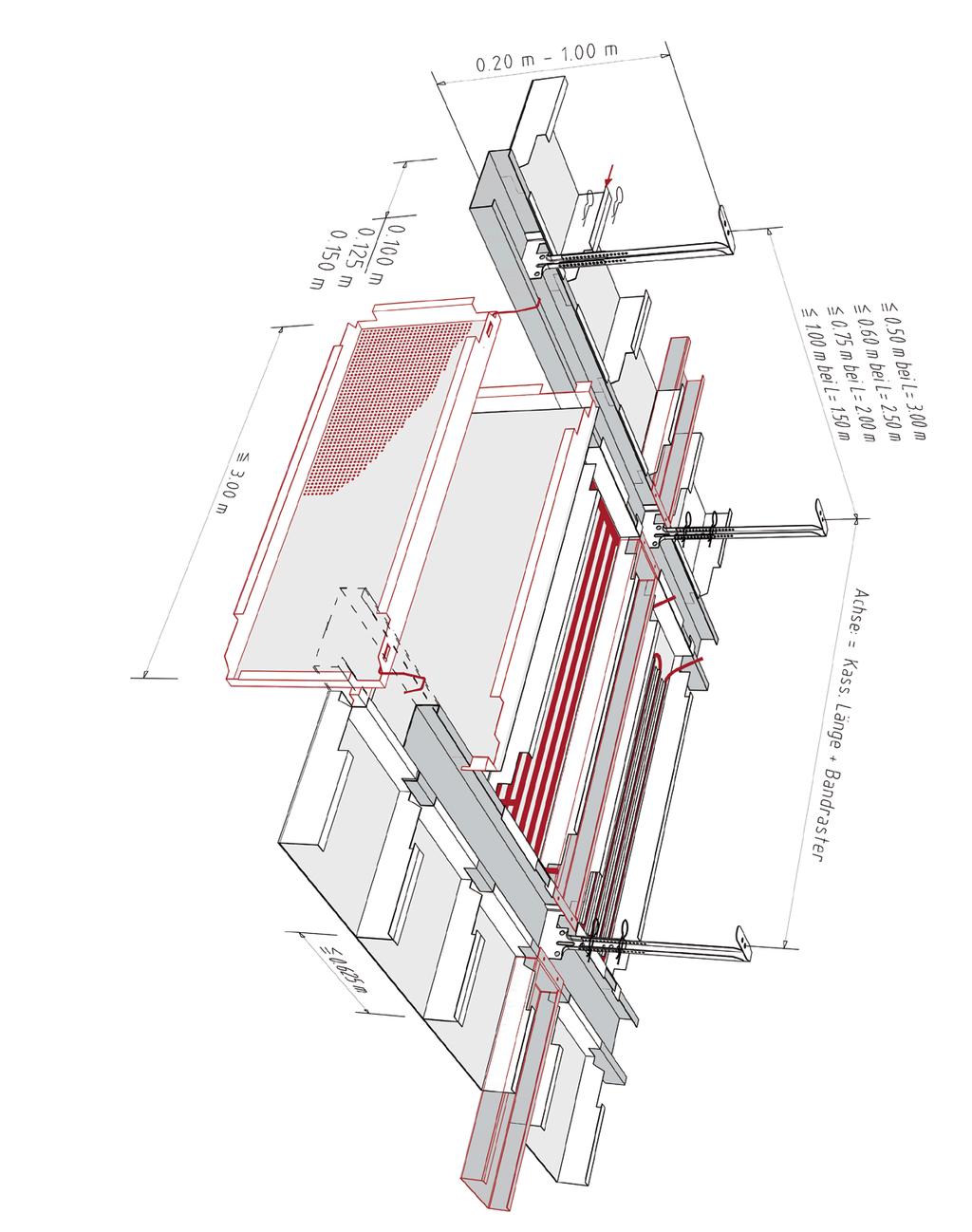 Kühldecke mit Kupfer- oder Kunststoffsystem Sufit chłodzący z systemem miedzianym lub z tworzywa sztucznego y e i Detail B w t r u q Detail A Normbedarf: Zużycie normatywne: q w e r t y u i Benennung