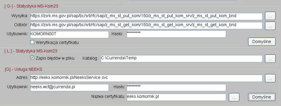 - 17 - TRANSFER DANYCH STATYSTYCZNYCH KONFIGURACJA APLIKACJI DANE USŁUG SIECIOWYCH Konfiguracja parametrów transferu danych do modułu statystycznego AS SAP dostępna jest: w module Konfiguracja menu